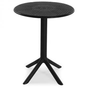 Mesa Auxiliar Cocktail Versa de Estilo Moderno, 75 cm, Color Blanco