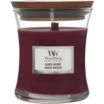Woodwick Black Cherry Scented Candle with Wooden Wick 275 g