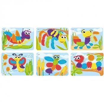 Miniland- Pegs 10 mm: Pack de 6 Modelos