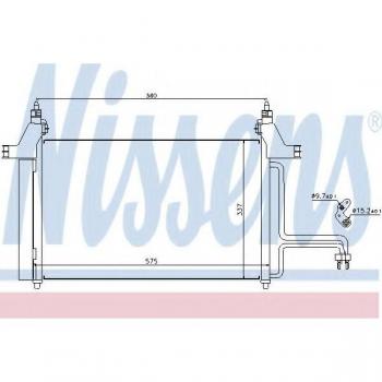 Condensador de Aire Acondicionado NISSENS 94610 - Sistema de Aire Acondicionado, alta eficiencia, diseño optimizado para un rendimiento mejorado, fabricado con materiales de calidad para mayor durabilidad y resistencia a la corrosión
