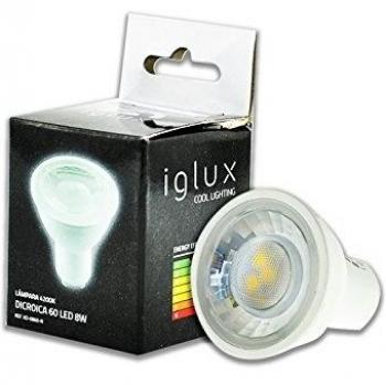 IGLUX BOMBILLA DICROICA XD-0860-F , 8W , GU10 , 5500ºK , ANGULO 60 , 520 LUMENES , IP 20