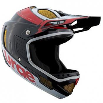 Urge Down-O-Matic Casco de Bicicleta, Color Negro/Rojo/Blanco, Talla XL