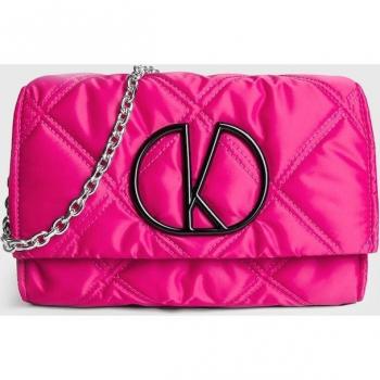 Kalk Bolso Cruzado Usual Bag Fucsia - Bolso de Hombro Acolchado con Cierre Magnético y Correa Ajustable