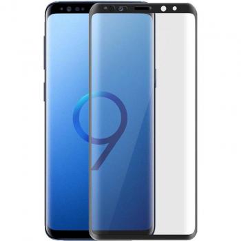 Protector de Cristal Templado 5D con Bordes Curvos Negros para Samsung Galaxy S9