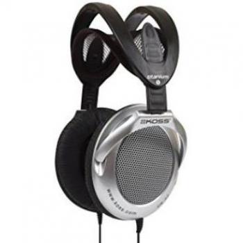 Koss UR40 Foldable Lightweight Over-Ear Headphones, Black and Silver