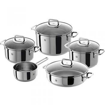 Zwilling Quadro Set batería de cocina 5 piezas, Acero Inoxidable, 1 cm