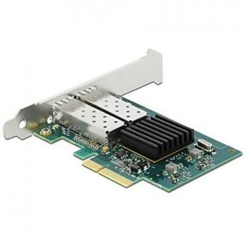 Adaptador de red DeLOCK PCIe x4 Low-Profile con 2 puertos SFP Gigabit