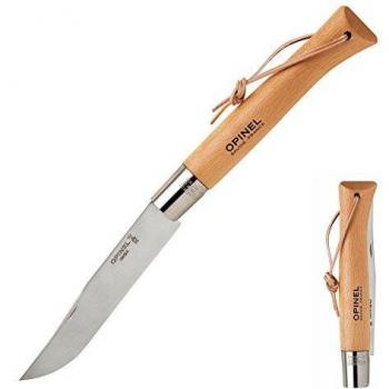 Cuchillo Opinel Gigante N°13 con Lame de 22 cm, Acero Inoxidable y Mango de Madera Natural