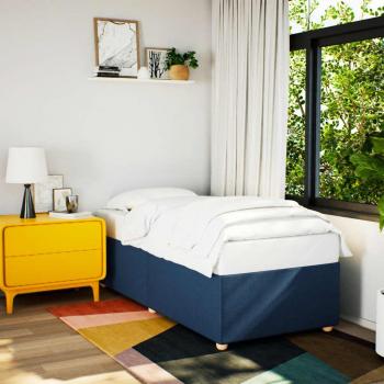 Estructura de cama de tela azul 90x200 cm Vidaxl Azul