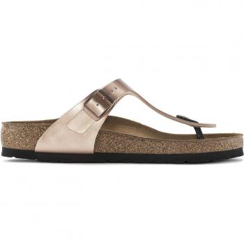 Sandalias de mujer Birkenstock Gizeh en color cobre con material Birko-Flor®