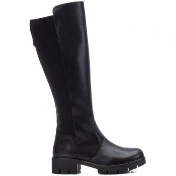 Botas Refresh 170184 para Mujer Mosqueteras en Combinado Negro con Cierre de Cremallera