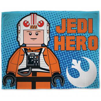 Sahinler 22710007 Lego Star Wars, Manta de Forro Polar, 100 x 150 cm, Color Azul
