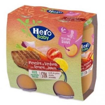 COMPOTA HERO BABY MENESTRA VERDURAS C/TERNERA 2X235 GR