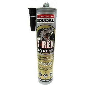 Soudal T Rex Adhesivo Sellador X-Trema Todo en Uno Color Blanco 290ml.