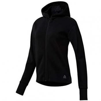 Reebok Os Cotton FZ Hoodie Sudadera, Mujer, Negro, XL