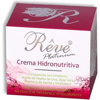 REVE Platinum Crema Hidronutritiva - SPA - Vinoterapia - Multigeneracional - Antioxidante - Hombre y Mujer, Día y Noche - Cosmética natural sin parabenes - 55 ml