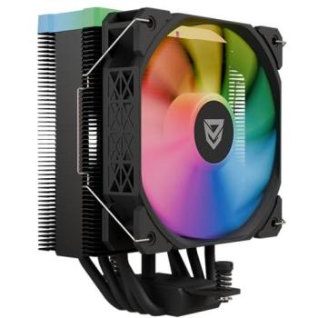 Nfortec Centaurus X2 Ventilador CPU 120mm Alto Rendimiento Negro con Iluminación ARGB y Control PWM