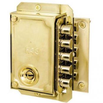 Cerradura de Sobreponer FAC S 90 CP Izquierda 70 mm Dorada