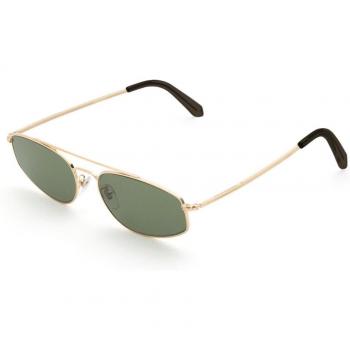 Retrosuperfuture Geometrica Oro Square Gold Sunglasses, Unisex, Green, Size: 59 MM