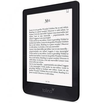 Tolino Shine 3 eBook Reader Touchscreen 8 GB Black E-Reader 15.2 cm/6 Inches, E Ink Carta, 1072 x 1448 pixels, Screen Size DRM, PDF, TXT, 8 GB, 25 GB