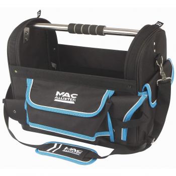 Bolsa de herramientas abierta 46 cm con soporte para sierra Mac Allister