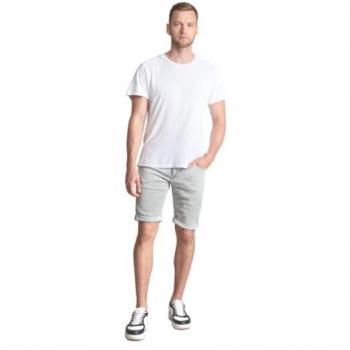 Le Temps des Cerises Jogg Oc Bermuda Shorts - Grey Washed Denim