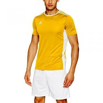 adidas Entrada 18 JSY Teamtrikot Camiseta de Manga Corta, Niño, Amarillo