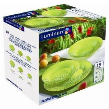 Luminarc Vajilla Redonda 18 Piezas Modelo Flowerfield Anis