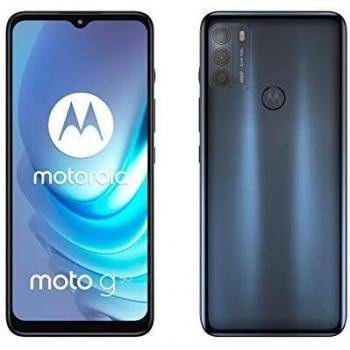 Motorola Moto G50, Pantalla 6.5 Max Vision HD+, Procesador Qualcomm Snapdragon 480 2.0 GHz Octa-Core, Cámara Triple de 48MP, Batería de 5000 mAH, Dual SIM, Memoria Interna de 4GB/128GB, Android 11 - Color Gris