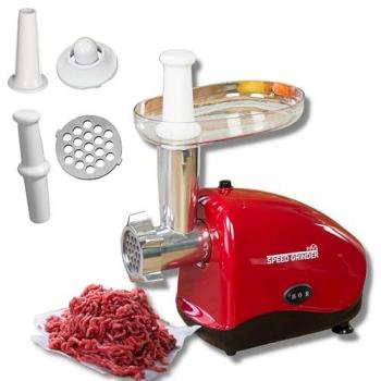 Picadora de Carne Eléctrica Starlyf Speed Grinder - Pica, Muele, Tritura y Trocea Carne, Verduras y Frutas con Embutidora de Salchichas
