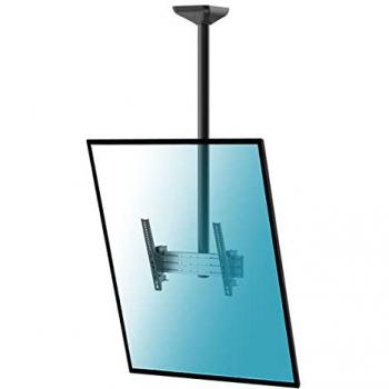Soporte de Techo Inclinable Kimex para TV 43-75 Modo Vertical Altura 150 cm VESA 400x400 Máx 50 Kg