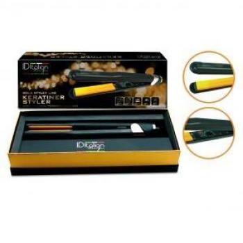 Italian Design Gold Styler Professional Ceramic Hair Straightener with Keratin Technology