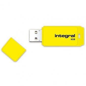 Integral 8GB Neon USB Flash Drive Unidad Flash USB USB Tipo A 2.0 Amarillo - Memoria USB