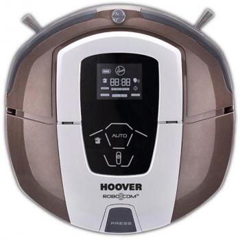 Hoover RBC 070 RBC070-Robot aspirador con filtro HEPA, hasta 120 minutos de autonomía, 9 programas, color chocolate, 24 W, 0.5 litros, 60 Decibelios