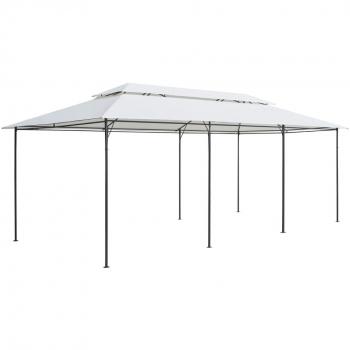 Gazebo Dia e Noite 600x298x270 cm blanco 180g/m²