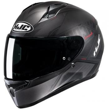 HJC Casco Integral C10 Inka Negro-Gris-Rojo XS 54-55