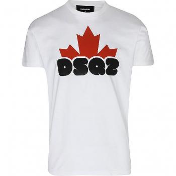 DSQUARED2 Casual Cotton T-Shirt White Male Size L