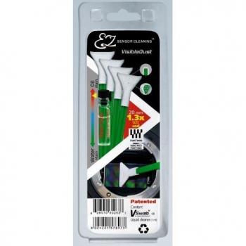 Visible Dust Kit de Limpieza para Lentes y Sensores Smear Away 1.3 - Incluye líquido limpiador, paños secos/húmedos, diseñado para limpieza de lentes y sensores, ideal para lugares difíciles de alcanzar