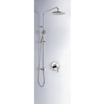 Tres Griferia - Kit Mono‑Term® De Empotrar Ducha Con Cierre Y Regulación De Caudal. · Cuerpo Empotrado Incluido · Ducha Fija Ø 225 Mm. Con Rótula.