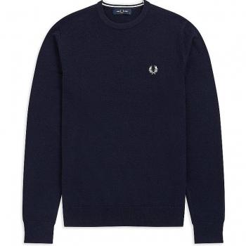 Fred Perry Men's Classic Blue Crew Neck Jumper - Size XXL