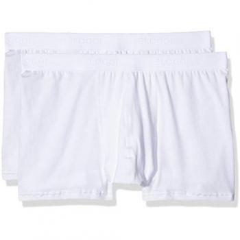 Sloggi 24/7 Men's Cotton Boxer Shorts - 2 Pack, White, Size 32