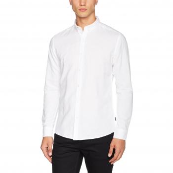 ONLY & SONS Onsclata Linen Ls Shirt Noos, Camisa para Hombre, Blanco