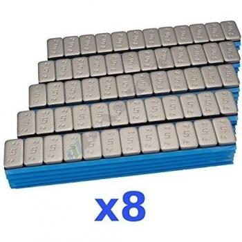 8x 6KG 48KG Premium Pesa de Equilibrada 12x5g Peso Adhesivo Tira Adhesiva 800 Pasador