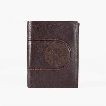 Cartera Vert. Monedero Marrón