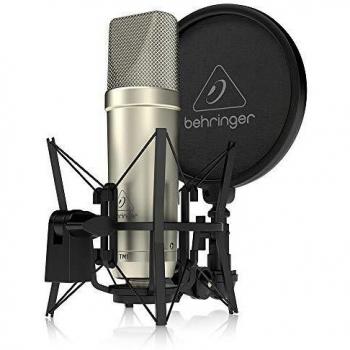Behringer TM1 Complete Microphone Recording Package - Large Diaphragm Cardioid Condenser Microphone, XLR Cable, Dust Cover, Shock Mount, Pop Guard