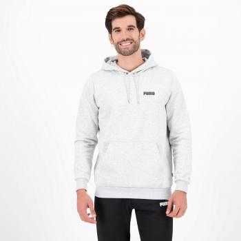 Sudadera Puma Essentials+ con logotipo bicolor gris