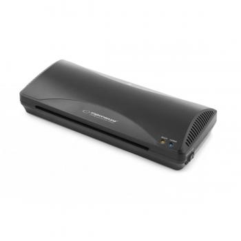 Plastificadora Esperanza EFL001 - Máquina laminadora en frío/caliente de alta velocidad, color negro