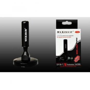 Antena Digital Terrestre Portátil Amplificada DVB-T 36dB Interior Maxtech LT-C002