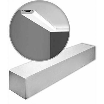 Orac Decor SX182 AXXENT CASCADE Skirting Board Moulding, 21 pieces, 42 m, Primed White High Impact Polystyrene