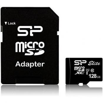 Silicon Power Tarjeta de memoria MicroSD SDXC UHS-I 128 GB, Clase 10, con Adaptador, hasta 85 MB/s Lectura